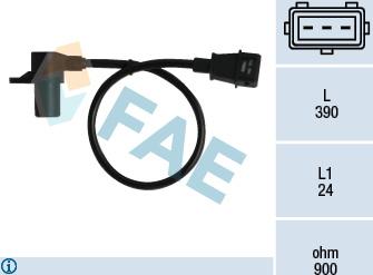 FAE 79053 - Capteur d'angle, vilebrequin cwaw.fr