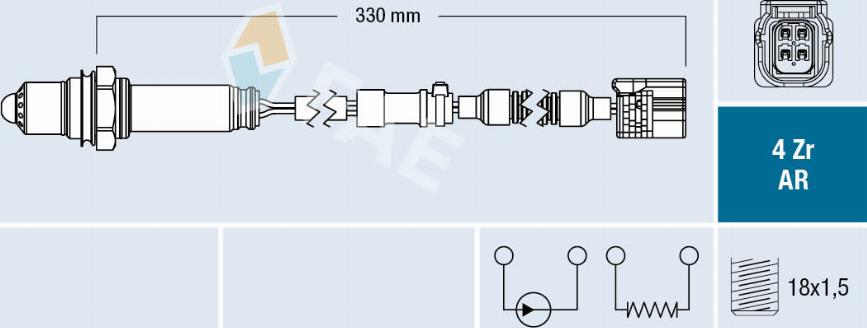 FAE 75682 - Sonde lambda cwaw.fr