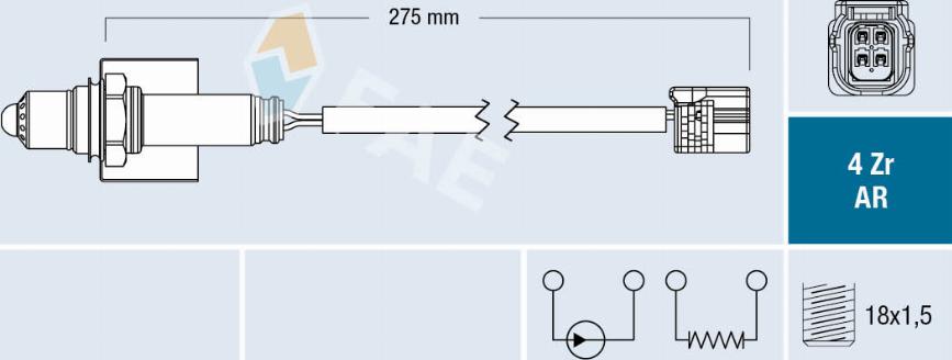 FAE 75674 - Sonde lambda cwaw.fr