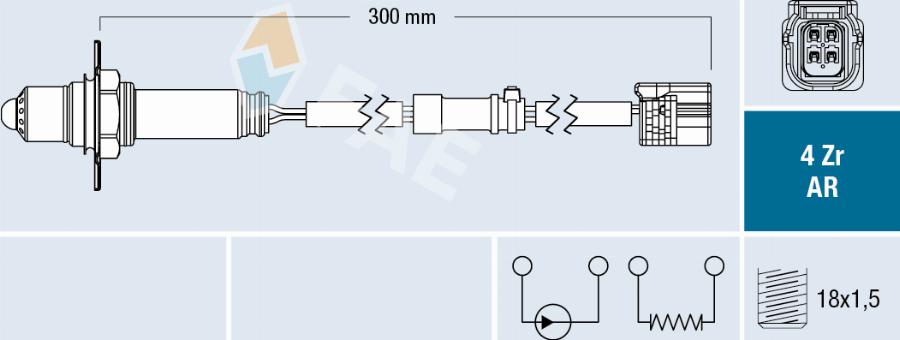 FAE 75678 - Sonde lambda cwaw.fr