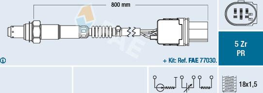 FAE 75051 - Sonde lambda cwaw.fr