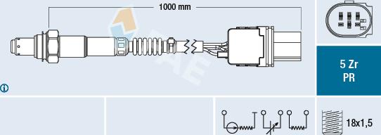 FAE 75070 - Sonde lambda cwaw.fr