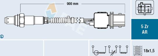 FAE 75141 - Sonde lambda cwaw.fr