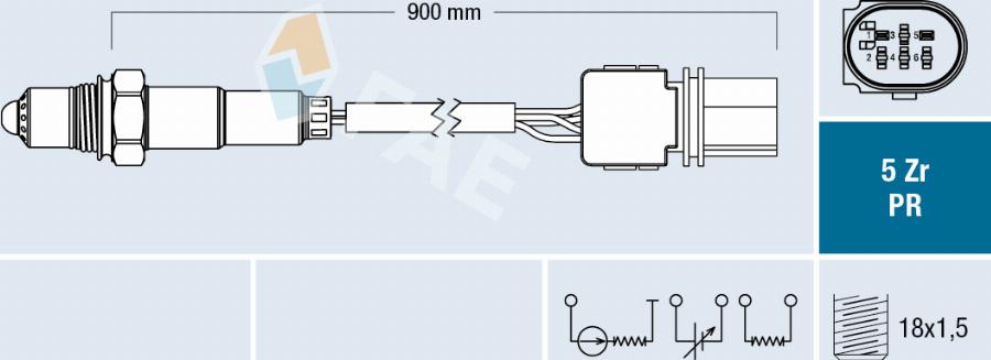 FAE 75157 - Sonde lambda cwaw.fr