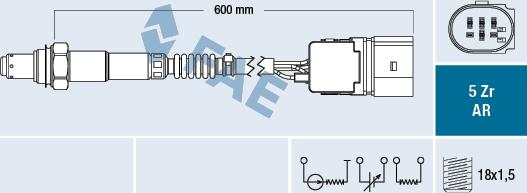 FAE 75118 - Sonde lambda cwaw.fr