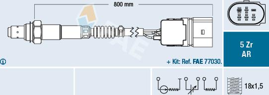 FAE 75355 - Sonde lambda cwaw.fr