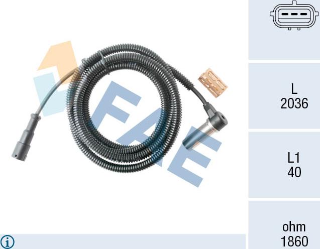 FAE 78559 - Capteur, vitesse de roue cwaw.fr