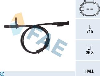 FAE 78107 - Capteur, vitesse de roue cwaw.fr