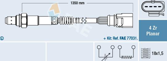 FAE 77904 - Sonde lambda cwaw.fr