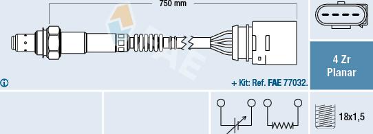 FAE 77906 - Sonde lambda cwaw.fr