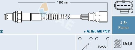 FAE 77900 - Sonde lambda cwaw.fr