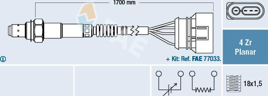 FAE 77903 - Sonde lambda cwaw.fr