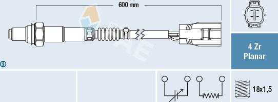 FAE 77496 - Sonde lambda cwaw.fr