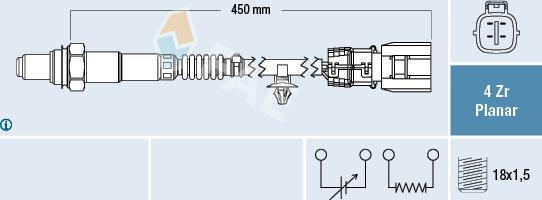 FAE 77490 - Sonde lambda cwaw.fr