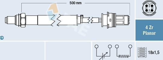 FAE 77491 - Sonde lambda cwaw.fr