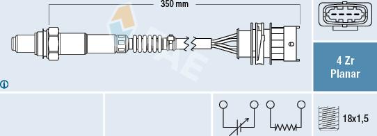 FAE 77498 - Sonde lambda cwaw.fr