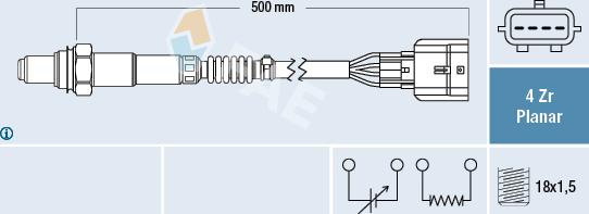 FAE 77492 - Sonde lambda cwaw.fr