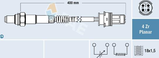 FAE 77445 - Sonde lambda cwaw.fr