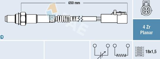 FAE 77446 - Sonde lambda cwaw.fr