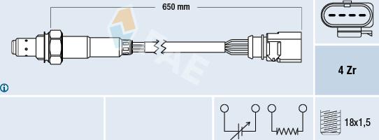 FAE 77440 - Sonde lambda cwaw.fr