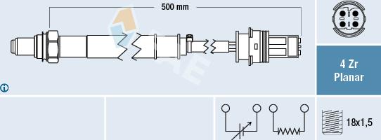 FAE 77443 - Sonde lambda cwaw.fr