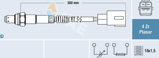 FAE 77454 - Sonde lambda cwaw.fr