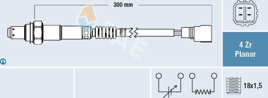 FAE 77455 - Sonde lambda cwaw.fr