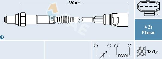 FAE 77464 - Sonde lambda cwaw.fr