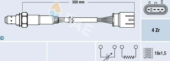 FAE 77465 - Sonde lambda cwaw.fr