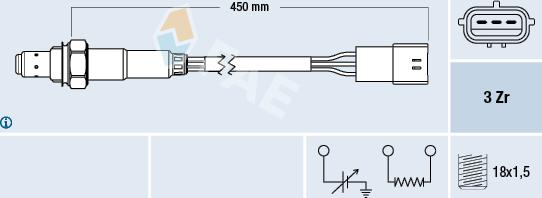 FAE 77466 - Sonde lambda cwaw.fr