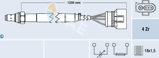 FAE 77460 - Sonde lambda cwaw.fr