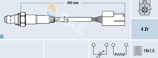 FAE 77468 - Sonde lambda cwaw.fr