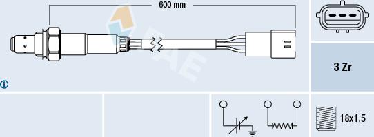 FAE 77467 - Sonde lambda cwaw.fr