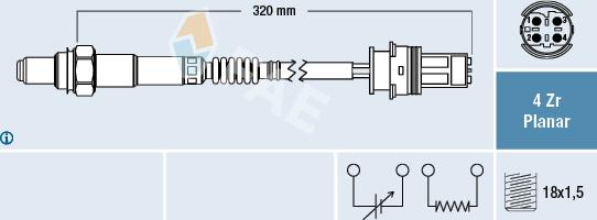 FAE 77409 - Sonde lambda cwaw.fr