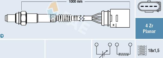 FAE 77404 - Sonde lambda cwaw.fr