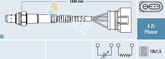 FAE 77400 - Sonde lambda cwaw.fr