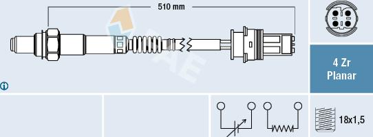 FAE 77408 - Sonde lambda cwaw.fr