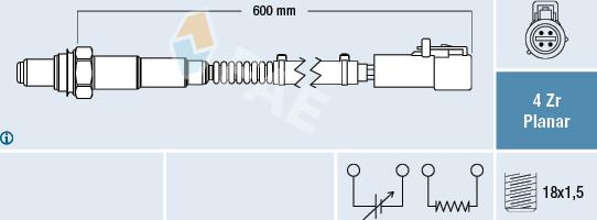 FAE 77419 - Sonde lambda cwaw.fr