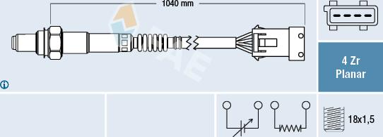 FAE 77414 - Sonde lambda cwaw.fr