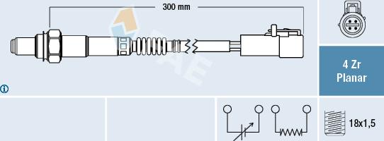 FAE 77418 - Sonde lambda cwaw.fr