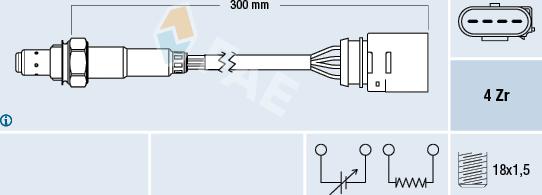 FAE 77435 - Sonde lambda cwaw.fr