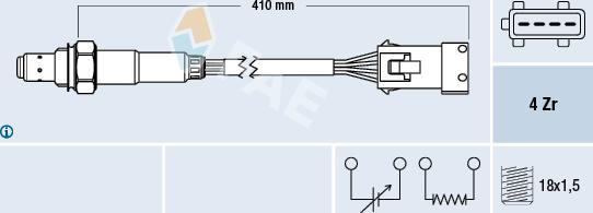 FAE 77432 - Sonde lambda cwaw.fr