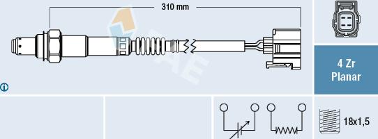 FAE 77427 - Sonde lambda cwaw.fr