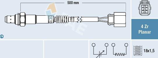 FAE 77474 - Sonde lambda cwaw.fr