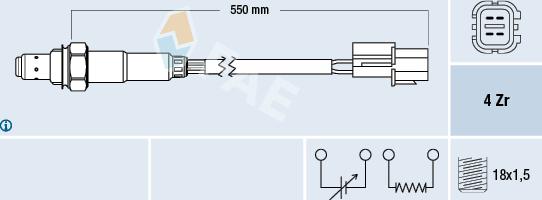 FAE 77475 - Sonde lambda cwaw.fr