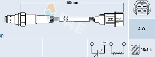 FAE 77471 - Sonde lambda cwaw.fr