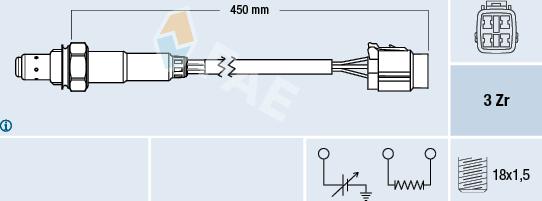 FAE 77478 - Sonde lambda cwaw.fr