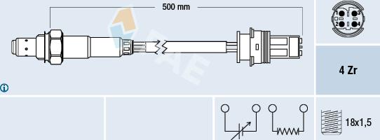 FAE 77504 - Sonde lambda cwaw.fr