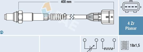 FAE 77506 - Sonde lambda cwaw.fr