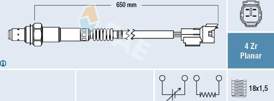 FAE 77500 - Sonde lambda cwaw.fr